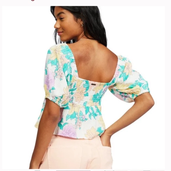 NWT Billabong In Your Dreams Floral Top - Picture 2 of 8